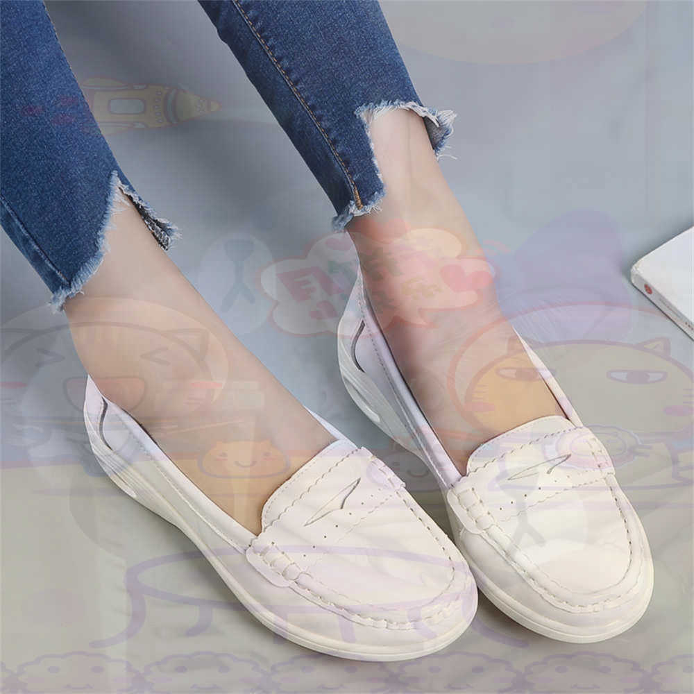 Resale Women'S Formal Wear - Soft SLIP-ON สตรีขนาดใหญ่รองเท้าเทนนิสสเก็ตบอร์ดสุภาพสตรีรองเท้าผ้าใบแบรนด์หรูกีฬาวิทยาลัย Drop Shipping
