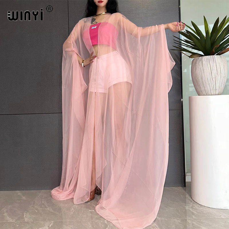 Young Women'S Formal Wear - ชุดคลุมชายหาด WINYI สไตล์เซ็กซี่สำหรับผู้หญิง ชุดกิโมโนคลุมชุดว่ายน้ำ เดรสคลุมไหล่สำหรับฤดูร้อน 2023