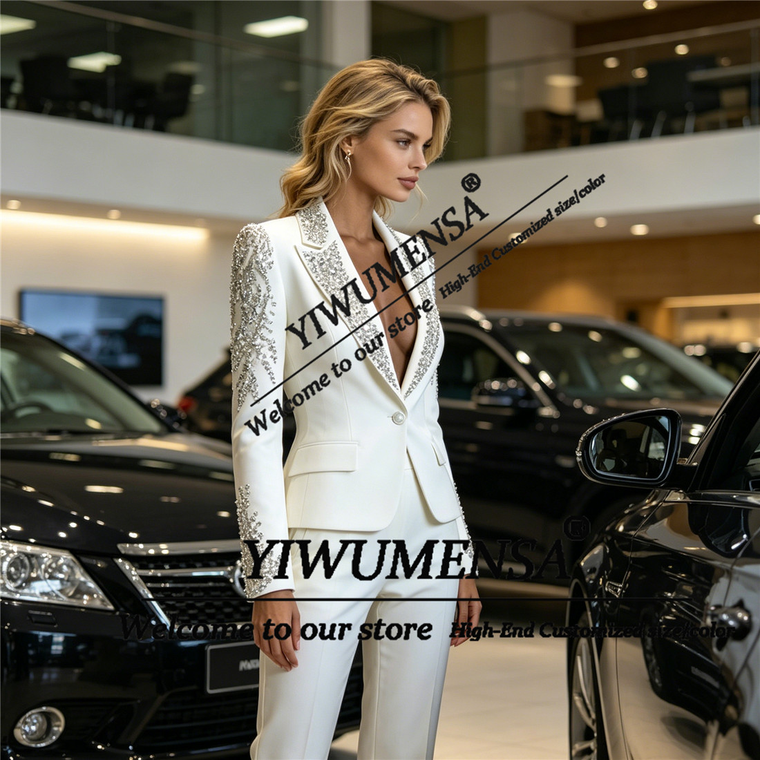 ชุดสูทผู้หญิงหรูหรา 2 ชิ้น ประ - Blazer Set Women Formal บทวิจารณ์และราคา
