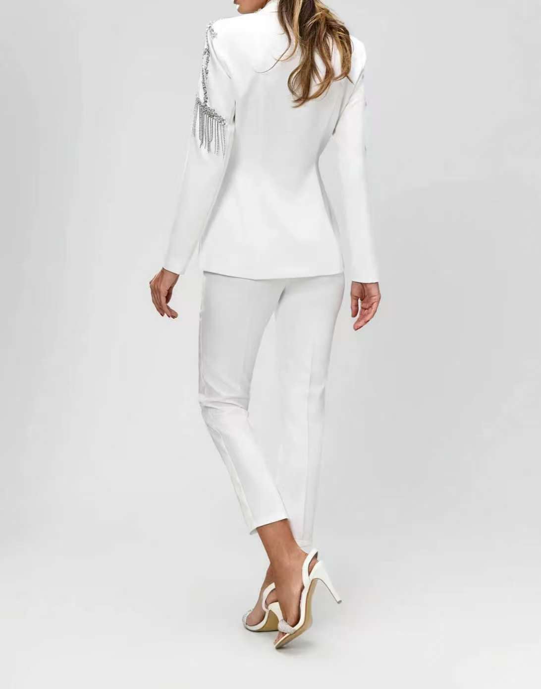 ชุดสูทผู้หญิงประดับคริสตัล 2 ช - Women'S Formal Wear For Wedding Guest บทวิจารณ์และราคา