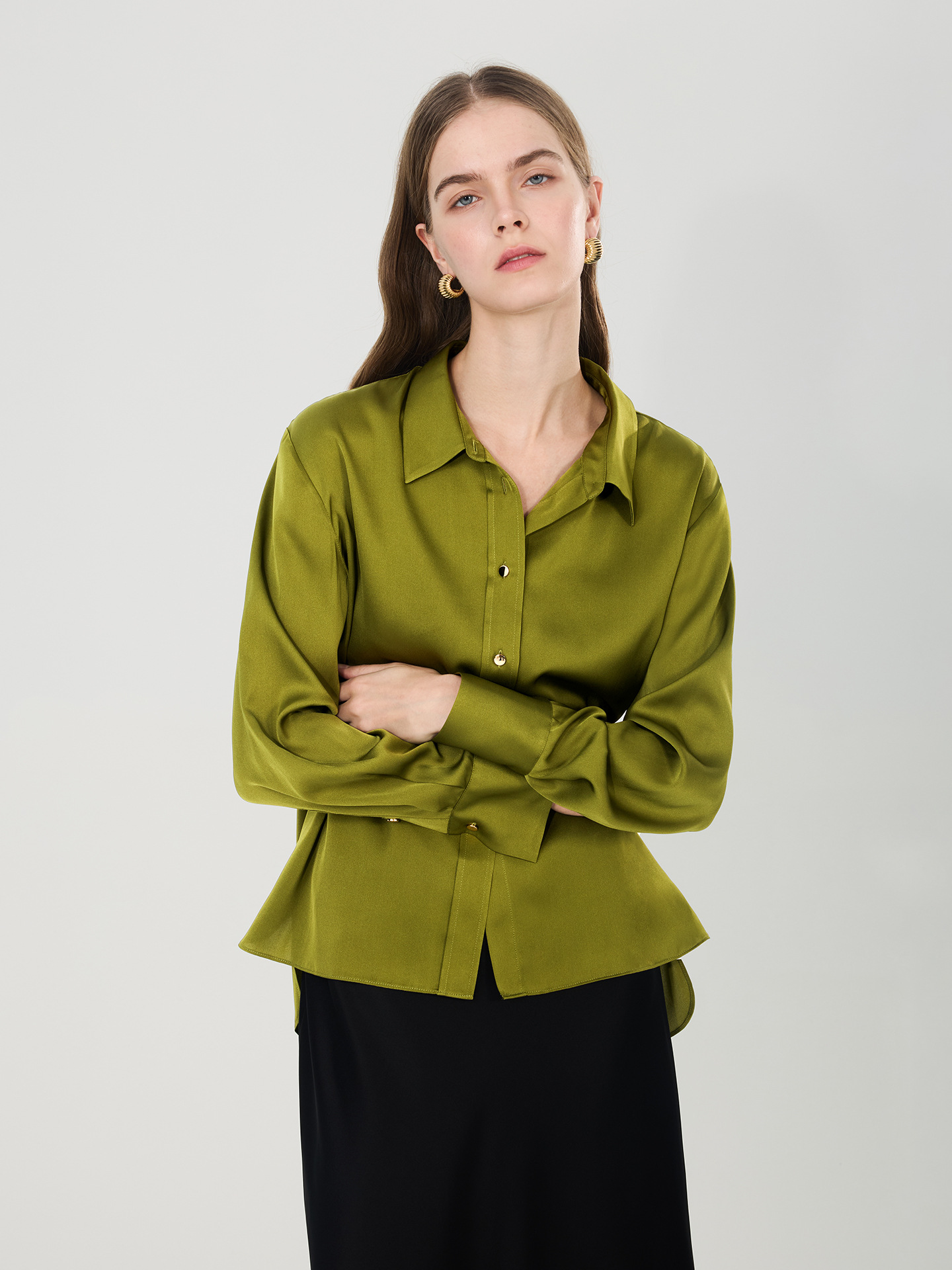 เสื้อเชิ้ตผ้าไหมมัลเบอร์รี่ใหม - Women Formal Blouses For Evening Wear บทวิจารณ์และราคา