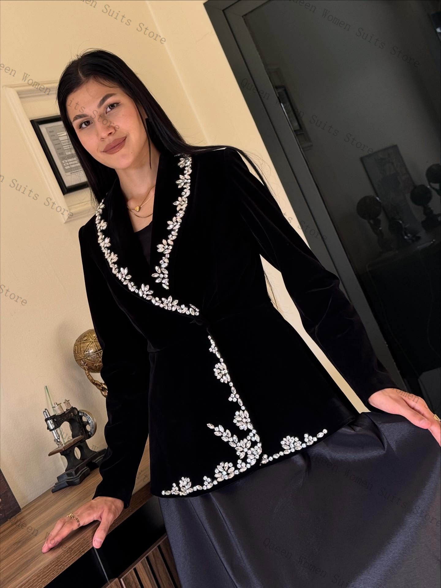 ชุดสูทกำมะหยี่สำหรับผู้หญิง 2  - Women'S Formal Wear For Wedding Guest บทวิจารณ์และราคา