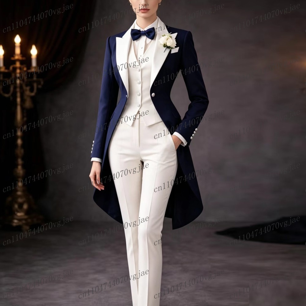 ชุดสูทผู้หญิงสีน้ำเงินกรมท่าแล - Blazer Set Women Formal บทวิจารณ์และราคา