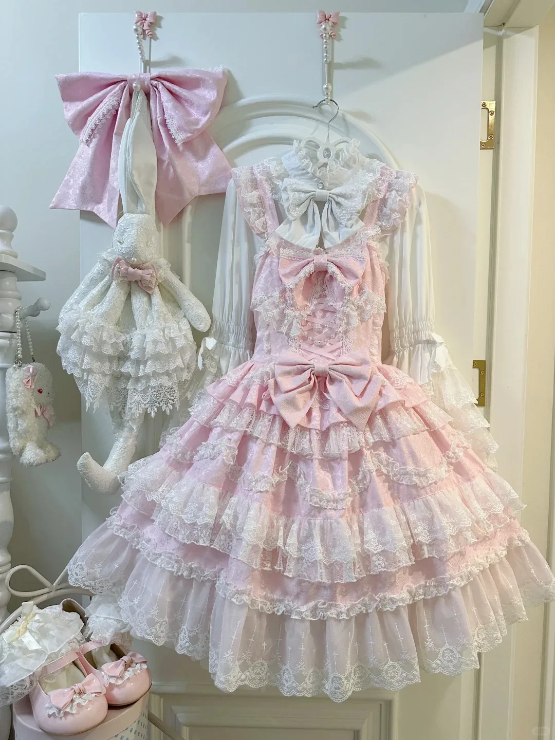 กระโปรง IUM JKS Y2K สไตล์โลลิต - Shift Dress Sleeveless บทวิจารณ์และราคา