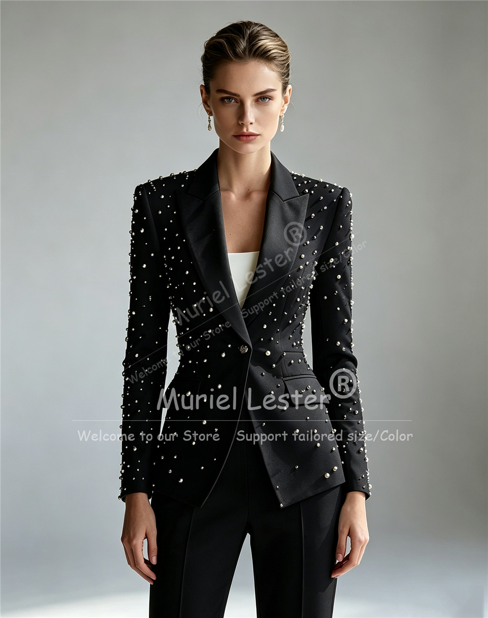 ชุดสูทประดับมุกสุดหรูสำหรับผู้ - Blazer Set Women Formal บทวิจารณ์และราคา
