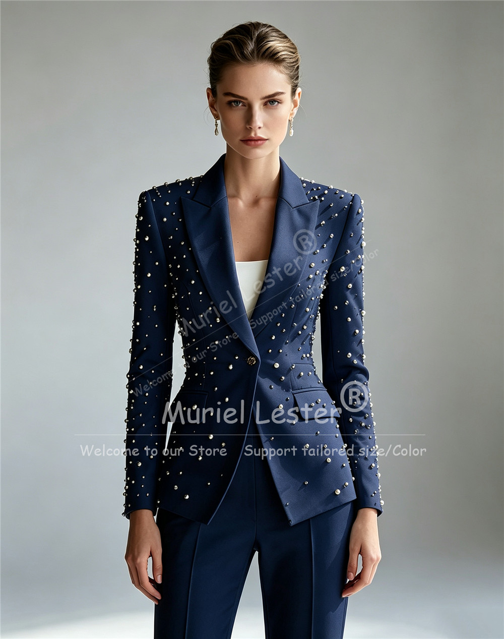 ชุดสูทประดับมุกสุดหรูสำหรับผู้ - Blazer Set Women Formal บทวิจารณ์และราคา
