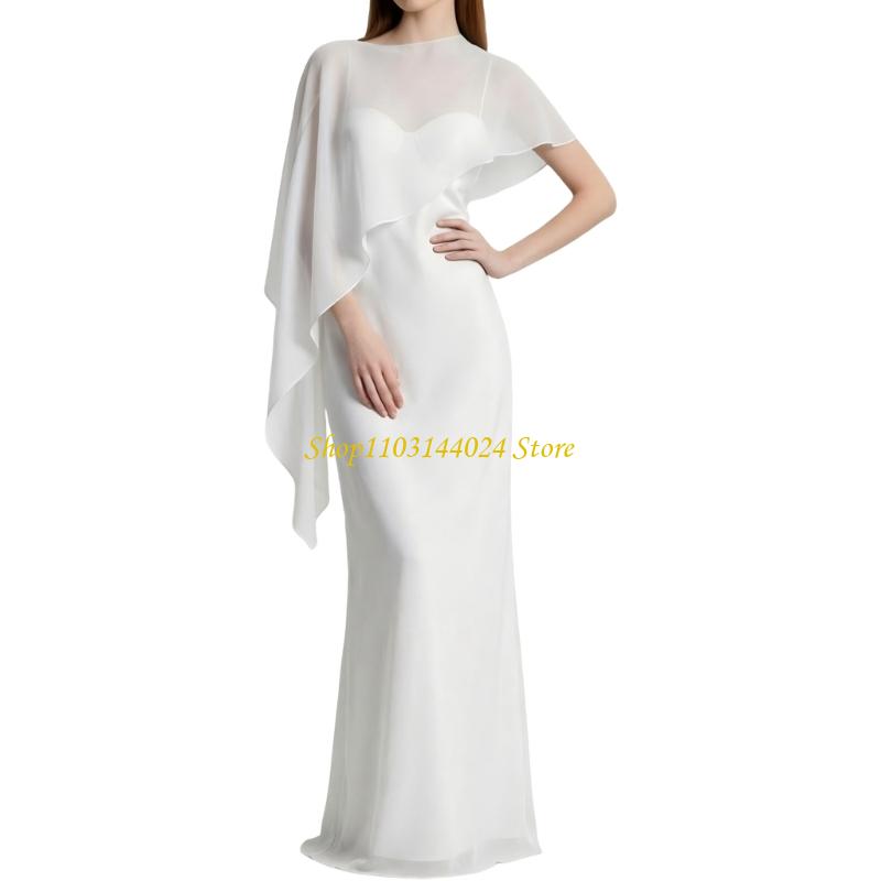 N5KE ผ้าชีฟองผ้าคลุมไหล่ไหลสำห - Women'S Formal Wear For Wedding Guest บทวิจารณ์และราคา