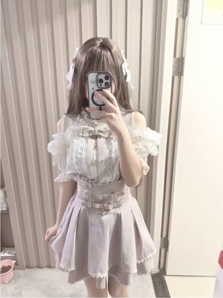 เสื้อเชิ้ตลอเลต้าญี่ปุ่นน่ารัก - Women Formal Blouses For Evening Wear บทวิจารณ์และราคา
