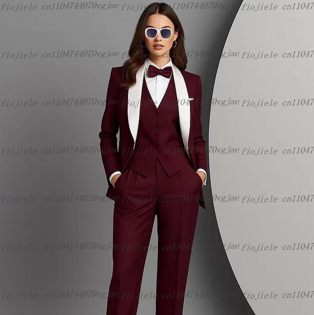 ชุดสูทสีขาวเบอร์กันดีสำหรับผู้ - Blazer Set Women Formal บทวิจารณ์และราคา