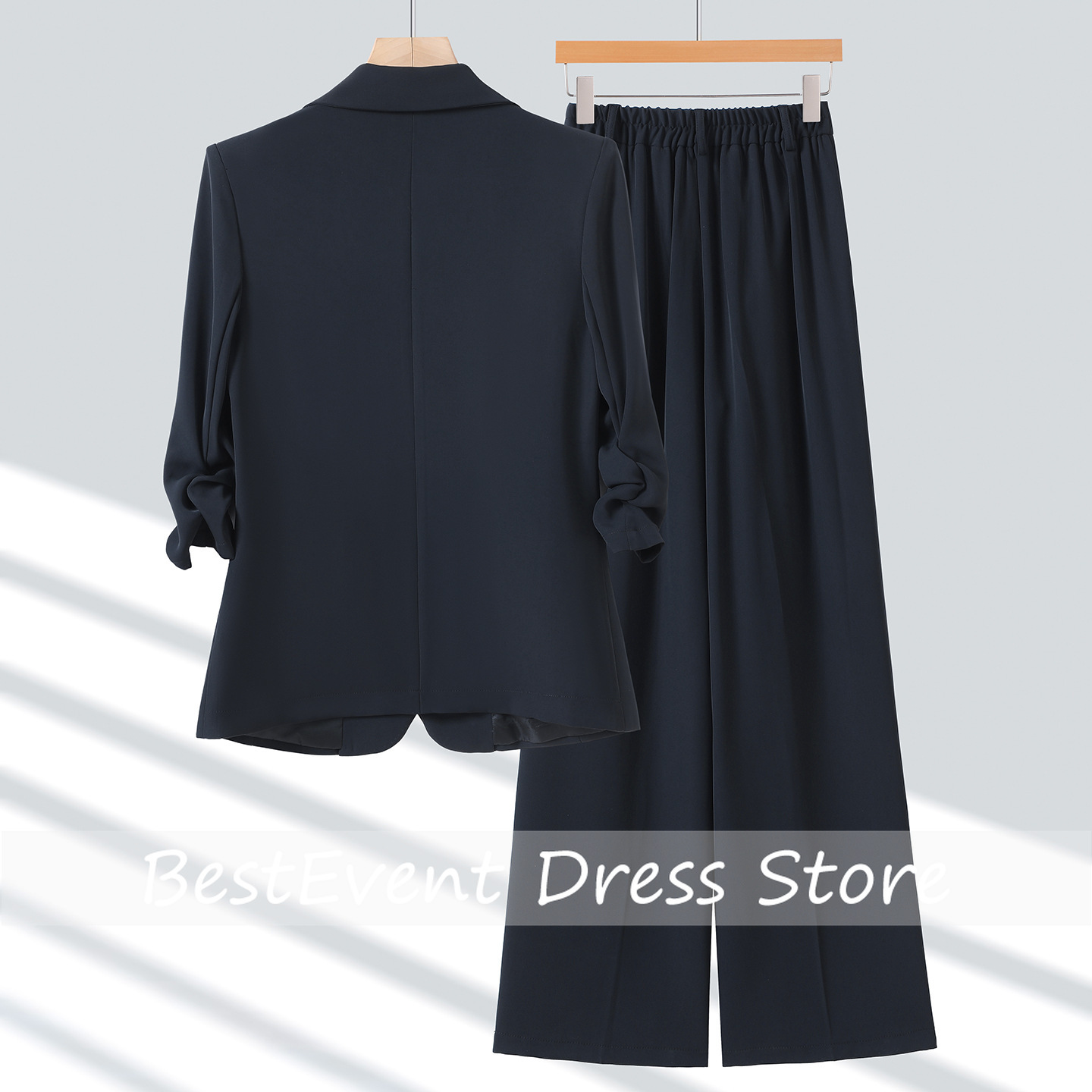เสื้อสูทผู้หญิงสีฟ้าอ่อน สไตล์ - Blazer Set Women Formal บทวิจารณ์และราคา