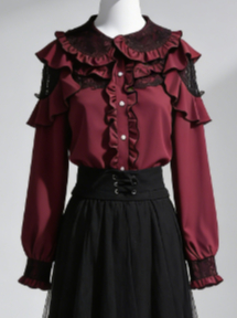 เสื้อเชิ้ตสไตล์ฮาราจูกุน่ารักส - Women Formal Blouses For Evening Wear บทวิจารณ์และราคา