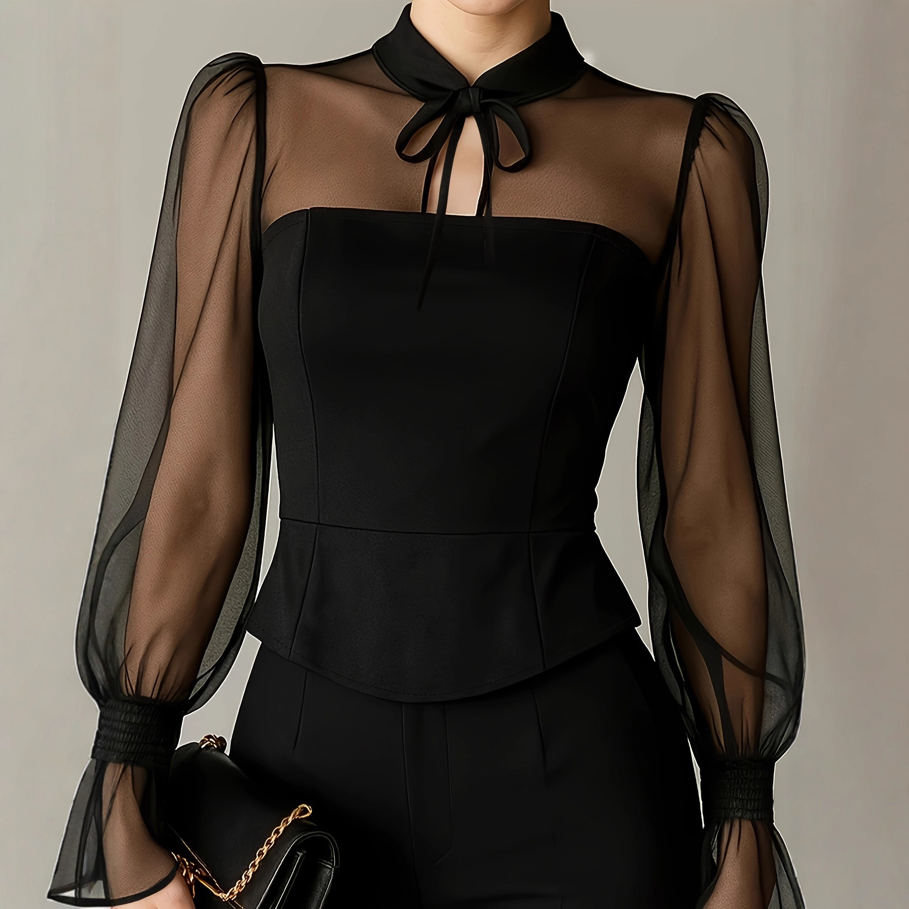 เสื้อเบลาส์แขนพองทรงสวยสำหรับผ - Women Formal Blouses For Evening Wear บทวิจารณ์และราคา