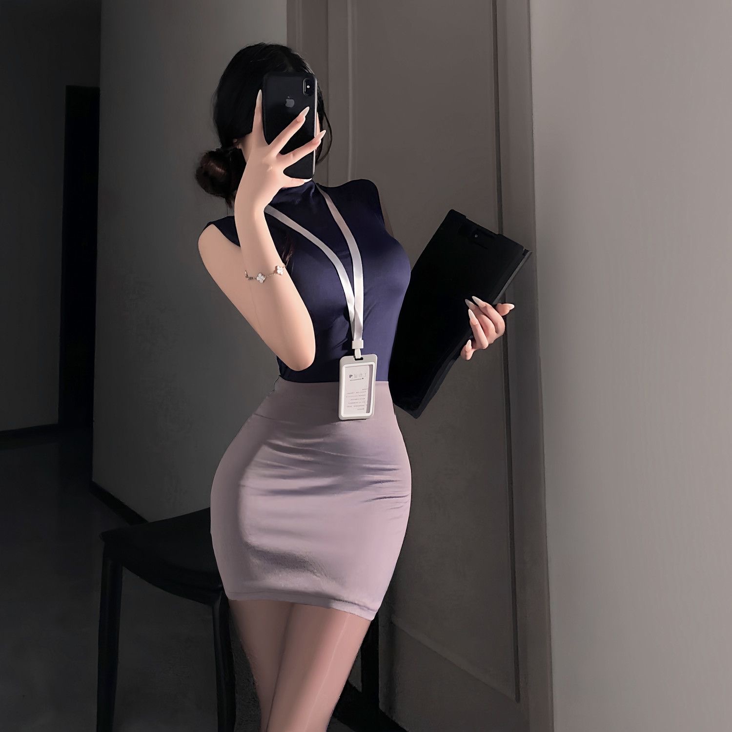 กระโปรงหวานชุด OL เซ็กซี่ Pure - Shift Dress Sleeveless บทวิจารณ์และราคา