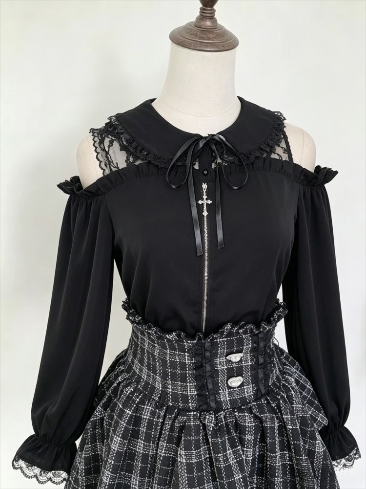 เสื้อสตรีสไตล์ญี่ปุ่น คาวาอี้  - Women Formal Blouses For Evening Wear บทวิจารณ์และราคา
